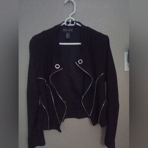 Frank Lyman Design Black and Silver Blazer